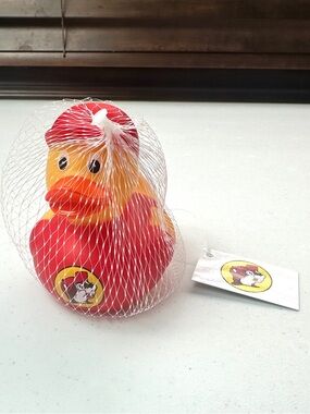 NWT Buc-ee's Red & Yellow Rubber Duck